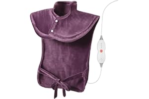 ‎CURECURE Heizkissen für Rücken Schulter Nacken, Elektrisch Wärmekissen mit 4 Temperaturstufen und 1,5 Stunden Abschaltautomatik, Rückenwärmer Heizdecken, 60x85cm