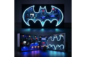BRICKBLING LED Light Set for Lego 76252 Batcave Shadow (No Lego), Decorative Lighting Set for Lego Batcave Shadow Box, Creative Toy for Boys and Adults, Standard Version