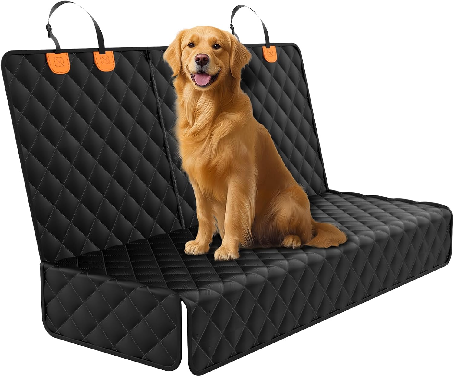 DPWEION Waterproof Dog Car Seat Cover,Non-slip% Scratch Proof Back Seat Covers for Dogs,Universal Fits Cars & SUVs Rear Seats(137cm×121cm)
