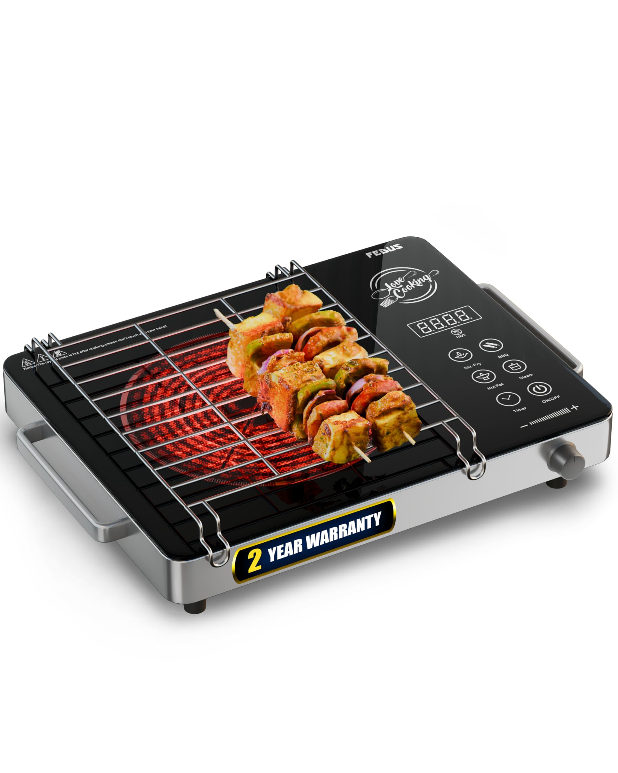 FEDUS ELEMA 2200 Watts Infrared Cooktop Review: Energy Efficient Stove & Grill
