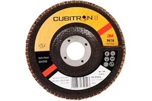 Disque abrasif à lamelles 3M Cubitron II 967A, 125x22 mm, Grain 40+, Plat, 1 disque / boite