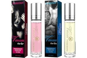 Weshaso Venom Parfum Phéromones Femme Flavor, Parfums pour Femme, Venom Parfum Phéromones, Cologne à l'huile infusée aux phéromones à Bille, Sexy Roller Pheromone Parfum Unisexe pour Homme et Femme