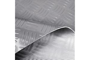 OLIVO TAPPETI Olivo.Shop - Copri Pavimenti in Gomma Isolante su Misura. Tappeto in PVC Antiscivolo. Passatoia di Gomma Ammortizzante a Metro per Industria. Vari Modelli e Misure. Design Grecato (Grigio, 300x100cm)