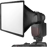 NEEWER Flash Diffuser Light Softbox 9" x 7", Universel, Pliable avec Pochette de Rangement Compatible avec Canon Nikon Sony G