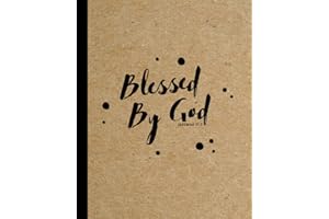 SoDivineDesigns | Blessed By God: Bible Verse Christian Notebook For Men | Great Notebook Journal For Bible Study & Journaling, Church, Sermon, Prayer ... for Christian Men | Men Devotional Journal