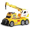 Dickie Toys Mini Action Mobile Crane Vehicle Toy, Yellow