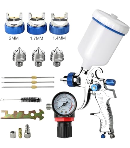 Set Misurini Per Pistola Vernice - 10 Tazze Monouso 600ml Con Coperchi E Adattatore - Per Auto E Fai-Da-Te - Foto 9