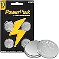 Power Peak CR2025 Battery - 3V Lithium Coin Cell Button Batteries - Suitable for Car Key Fob, Kitchen Scale, Watch, Remote Control, Toys - CR 2025 DL2025