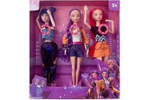 Lidary Rumi-Mira-Zoey Figurine avec VêTements Et Accessoires, Grande PoupéE De Dessin Animé De 30 Cm, Cadeau pour Fan (avec de la Musique)