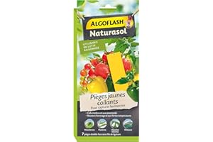 ALGOFLASH NATURASOL Pieges a insectes jaunes collants - 7 stickers
