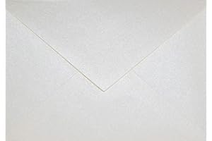 Netuno 100 buste lettere crema perlato formato C6 114x 162 mm 120g Aster Metallic Cream buste perlate colorate belle buste carta perlata per partecipazioni inviti auguri Natale Pasqua