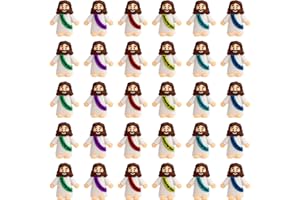 DAWRIS 30 sztuk mini figurek Jezusa zabawki chrześcijańskie, ozdoby wielkanocne, prezenty na chrzest, Boże Narodzenie