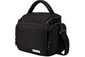 SUNSEATON Borsa Fotografica, Custodia per Macchine Fotografiche Reflex con Tracolla Regolabile Impermeabile, per Nikon, Canon, Sony, ecc (Nero)