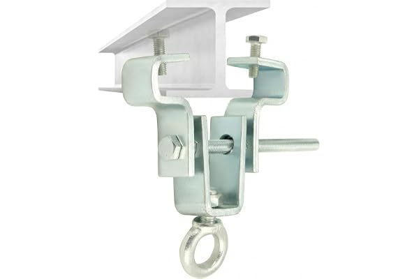 QWORK® Boxningssäckshängare, I-Beam klämhållare, boxningssäck tillbehör för stråle, justerad från 6,3 cm till 19 cm