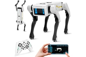 Dingdongwu Smart Robot Dog - Interactive STEM Pet with Voice Control, 30+ Actions & APP Programming, Durable Design for Kids Age 6+ (Compatible with iOS/Android)