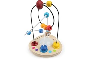 KIDS2 Baby Einstein, Hape, Color Mixer Giocattolo In Legno, Labirinto Di Perline, Dalle 12 Mesi