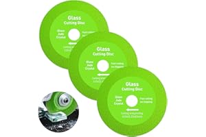 OneNine Disque de coupe pour verre, diamètre 22,23 mm, lames de scie rapides et précises pour carrelage, verre, granit et porcelaine pour meuleuse d'angle