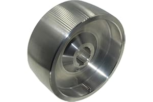 LASANA SMART MACHINES (Drive 130-24) Riemenschleifer-Antriebsrad CNC-bearbeitetes Riemenschleifer-Antriebsrad für Messerschleifer 130 mm Durchmesser - 55 mm breit mit 24 mm Bohrung