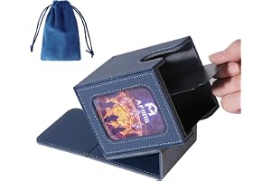 AFIING MTG deckbox för befälhavardisplay, kortdäckslåda passar 100 dubbelärmade kort, magisk befälhavare TCG-kortförvaringslå