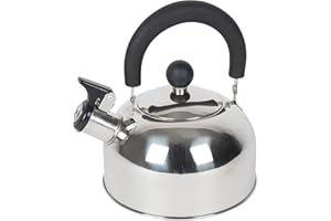 Bo-Camp Trend – Hervidor de Silbato Plata 1,2 L