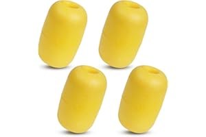 OROOTL Flotadores de cuerda, 4 boyas marcadoras de pesca, flotadores de cuerda flotadores de agua profunda, trampa de cangrejo marino, kit de flotación de anclaje, accesorios para barcos, kayak,