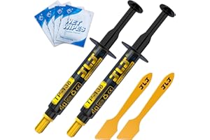 JLJ Pasta Térmica CPU Paste Thermal Compound Heatsink for IC/Processor/CPU/Xbox, Muy Alta conductividad térmica, Larga Durabilidad, aplicación Segura, no conductora (8G)