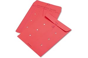Quality Park Lot de 100 enveloppes Interoffice imprimées d'un côté avec cordon Rouge 10 x 13 cm