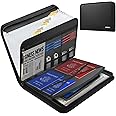 JUNDUN Fireproof Document Organiser - 13 Pockets Expanding File Folder with Zipper & Labels - Portable Waterproof File Organiser with Multi-Pockets Folder for A4 Documents | Receipt and More(Black)