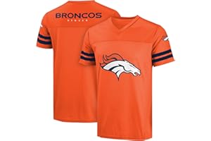 FOCO NFL Herren Offizielles Lizenzprodukt Primary Logo Wordmark Game Day Football V-Ausschnitt Top