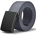 LXMY Belts for Men,Work Belts for Men,Mens Adjustable Canvas Fabric Nylon Golf Belt Fits Anywhere