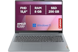 Lenovo IdeaPad Slim 3 Notebook 15,6” FHD (1920x1080), AMD Ryzen 3 7320U, RAM 8GB, 256GB SSD M.2, Grafica Integrata AMD Radeon 610M, WiFi 6, Windows 11 - Arctic Grey