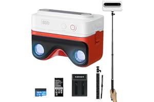 KanDao Cámara 3D, Cámara estereoscópica de visualización instantánea de Foto y Video 3D, Pantalla táctil de 2,54 ", antivibración, estabilización de Imagen, QooCam Ego, Blanco Kit.