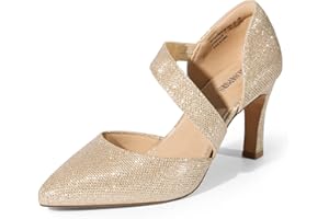 DREAM PAIRS Décolleté Classici con Tacco Alto da Donna con Cinturino sul Collo del Piede per Il Lavoro Matrimonio Ballo