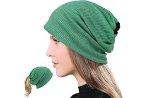 VECRY Donne Slouchy Berretto Estivo Sottile Skull Cappellino Turbante Chemio Dormire Cappelli