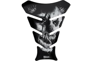‎BIKE-LABEL Tankpad 3D 501682-VA Horrorclown Joker Schwarz Weiß Aufkleber Motorrad