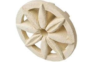 DTTRA Okrągła kratka wentylacyjna i wentylacja tufowa Matera, do rur ø100mm, do użytku zewnętrznego i wewnętrznego