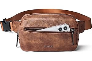 LATMAP 2L Sac Banane Femme Homme Fanny Packs de Ceinture Petit de Taille Bandoulière de Poitrine Élégant