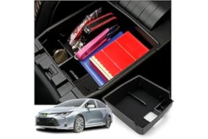 Ruiya Compatible with Toyota Corolla E210 2019-2024 Centre Console Storage Box, Corolla E210 Armrest Organiser Tray Centre Armrest Car Corolla E210 Accessories Storage Box Centre Armrest Glove Box