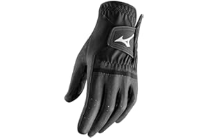 Mizuno 2020 All Weather G19 Comp - Guantes de golf para hombre (piel, talla L, 1 unidad), Hombre, color negro, tamaño medium