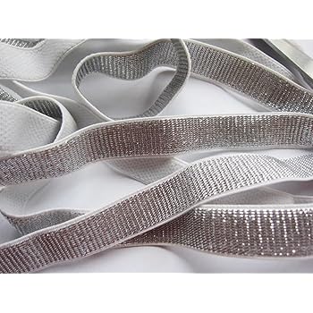 Yycraft 5 8 Inch Wide Silver Glitter Elastic Bands By 10 Yard
