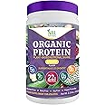 NBL NATURAL Plant Based Organic Protein Powder, Vegan Protein Powder for Men & Women, 22G Protein Per Serving, Non-Dairy, Gluten Free, Lactose Free, No Sugar Added, Banana, 2.2 lb, 25 Servings