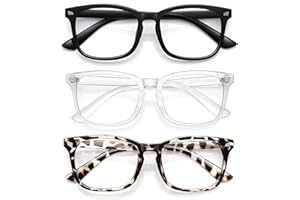 WOWSUN Blaulichtfilter Brille Unisex Nerd Nicht verschreibungspflichtige klare Linse Computer Blaulicht blockierende Brille
