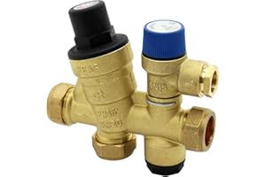 UNVENTED COMPONENTS EUROPE Inlet Control Multibloc Valve Group for Cylinder - 3 Bar Pressure Reducing Valve with 6 Bar Pressure Relief