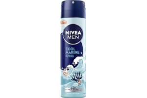 NIVEA MEN Cool Marine Artist Edition deodorant spray, deodorant för 72h anti-perspirant skydd mot svett och lukt, deodorantsp