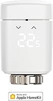 Eve Thermo - Smartes Heizkörperthermostat mit LED-Display, automatische Temperatursteuerung, keine Bridge erforderlich, integriertes Touch-Bedienfeld, Bluetooth Low Energy (Apple HomeKit)