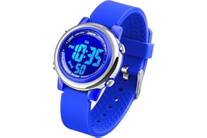 VenSten Kids Digital Sport Waterproof Watch for Girls Boys, Kid Sports Outdoor LED Electrical Watches with Luminous Alarm Stopwatch Child Wristwatch