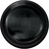 KONG Extreme Flyer Rubber Flying Disc, Large | Soft Durable Natural Rubber Flying Disc Outdoor Fetch Dynamic Bounce for Activ