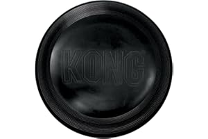 KONG Extreme Flyer - Juguete para Perros con Disco Volador de Caucho Natural Suave y Duradero para Buscar y recuperar - para Perros Grandes