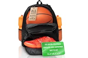 ERANT Basketball Backpack with Ball Compartment – Basketball Bags with Ball Holder – Basketball Bag Backpack – Basketball Bags for Boys – Backpack for Basketball