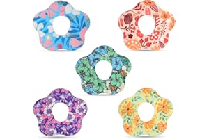 XIHIRCD 25 Sztuk Plastry Samoprzylepne do Dexcom G7, Wodoodporne Naszywki z Otworem Oslony Czujników Naszywka do Monitorowania Poziomu Cukru we Krwi Kwiatek Tasma Klejaca do Dexcom G7 (5 Stylów)